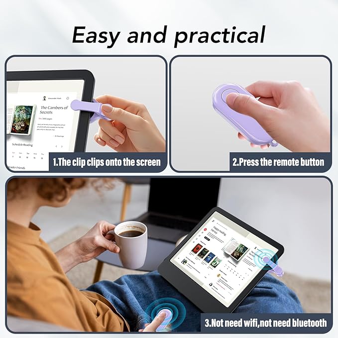 Remote Control Page Turner for Kindle Paperwhite Oasis Kobo eReaders, Kindle - Image 5