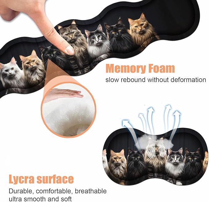 Ergonomic Keyboard Wrist Rest & Mouse Pad Wrist Rest Set, Large Gaming Desk Mat - Image 6