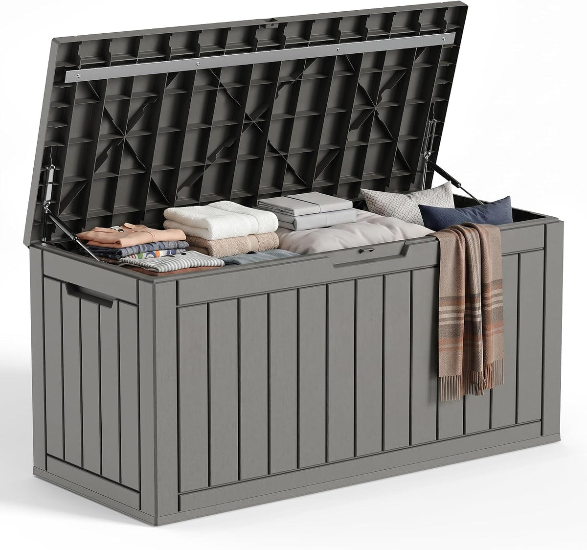patiozen 150gal resin storage box, lockable waterproof deck, main product view
