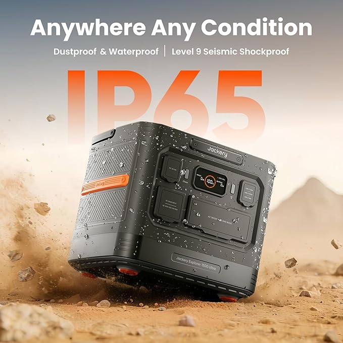 Jackery Explorer 1500 Ultra Portable Power Station, 1536Wh LiFePO4 Battery - Image 2