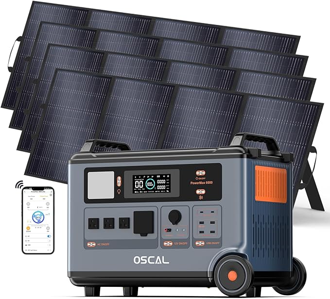 OSCAL PowerMax 6000 Solar Generator by OSCAL
