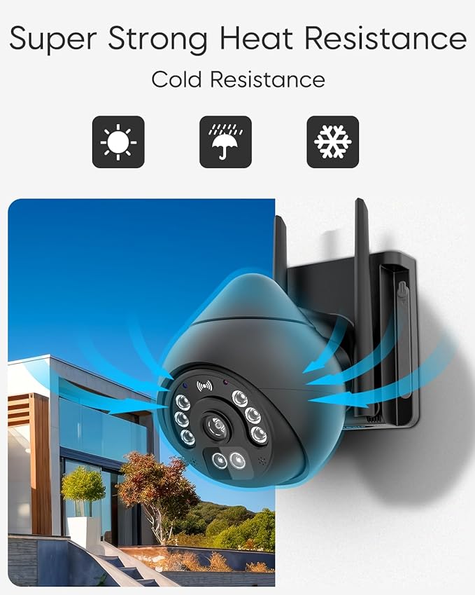 VSTARCAM 4MP Outdoor Security Camera, 360° View, Color Night Vision, PIR Motion - Image 7