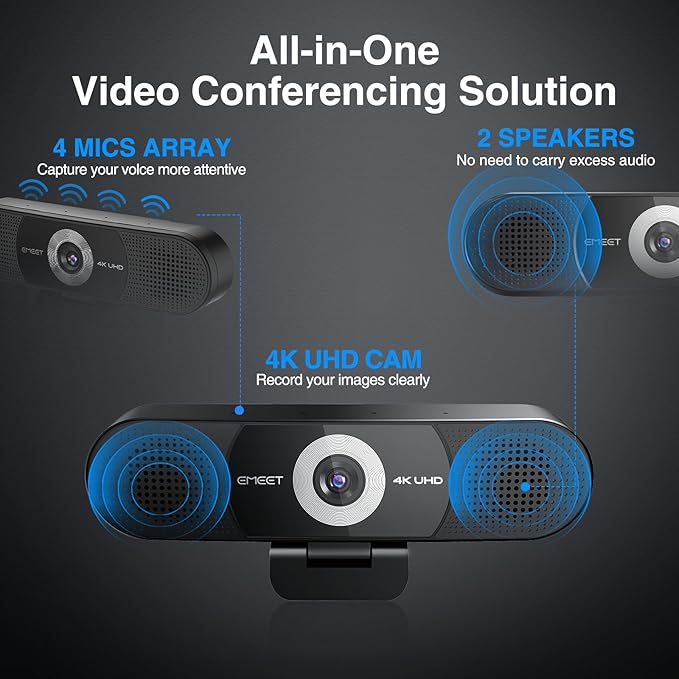 EMEET C980 PRO 3-in-1 4K Webcam - Image 2