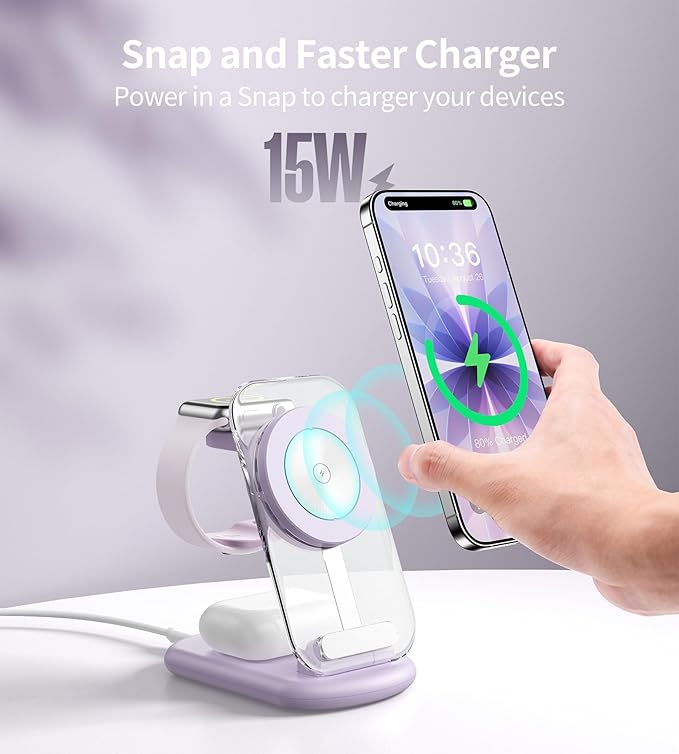 3 in 1 Magnetic Wireless Charging Station - Image 4