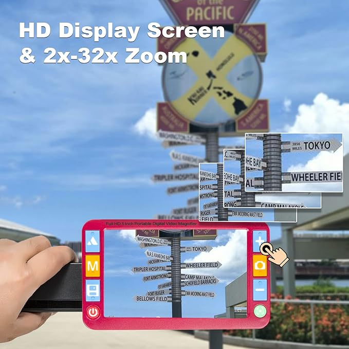 Portable Digital Video Magnifier, Electronic Reading Aid 5.0 Inch - Image 2