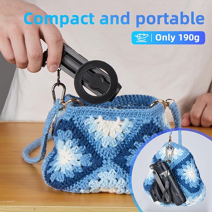 MQOUNY for Magsafe Tripod Stand for iPhone, Portable Pocket Size Selfie Stick - Image 5