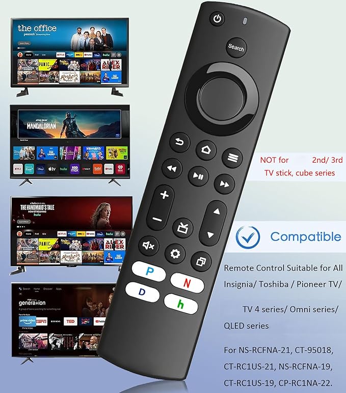 Replacement Remote Control for All Insignia TV/ToshibaTV/Pioneer TV, for Omni - Image 2