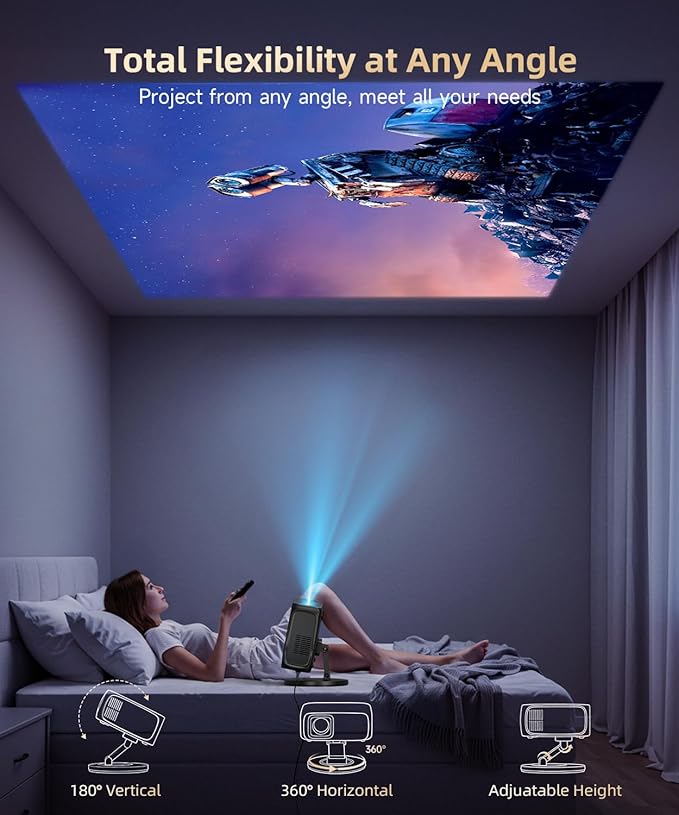 Smart Projector with WiFi and Bluetooth, SOPYOU Portable Outdoor Projector 4K - Image 6