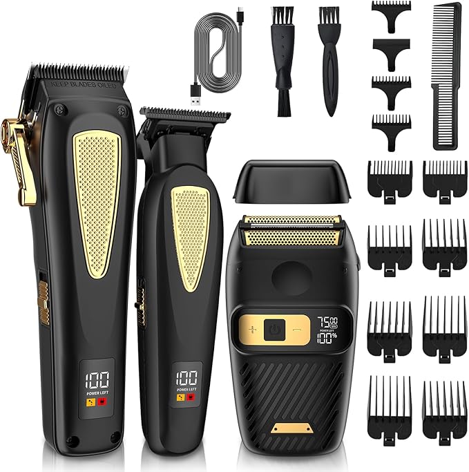 RESUXI Hair Clippers for Men Cordless Hair Trimmer Electric Shavers for Men Set by RESUXI