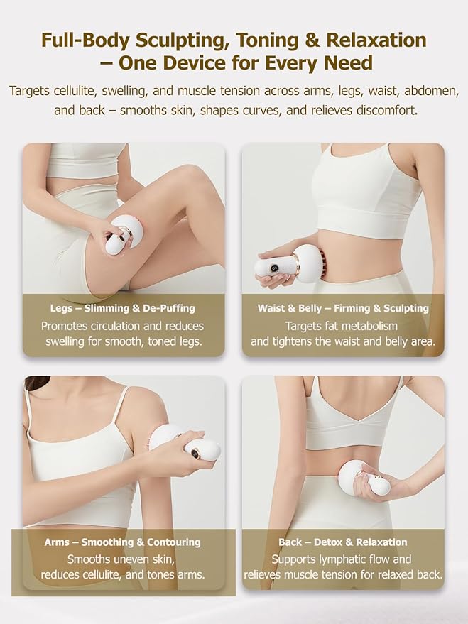 Lymphatic Drainage Massager & Anti Cellulite Massage Tool, Helps Reduce Stretch - Image 5