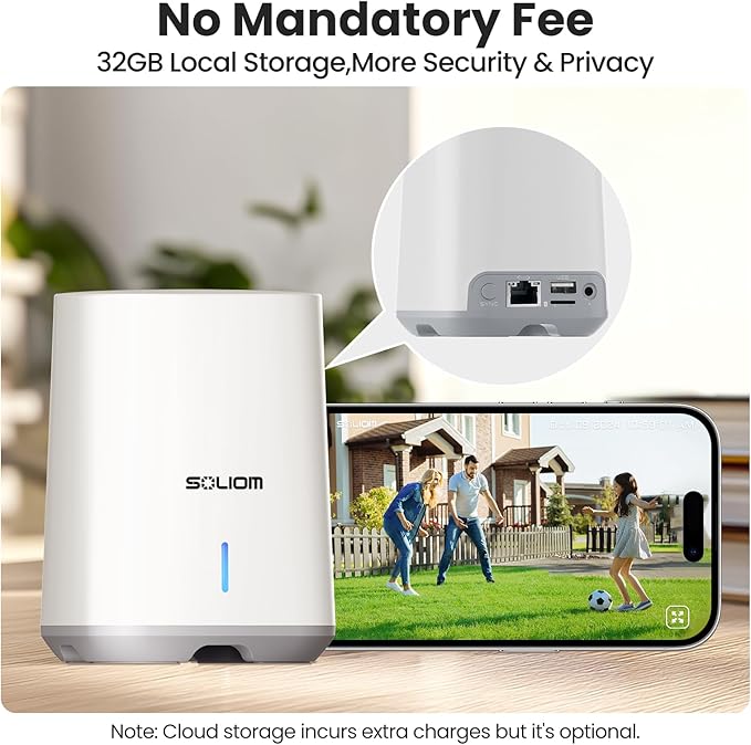 SOLIOM- True 5MP HD Security Cameras Outdoor Wireless, Add-On Camera, Solar - Image 4