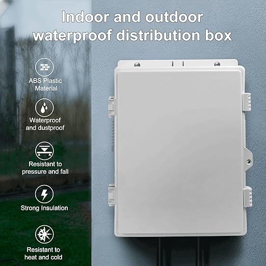 Namunanee Outdoor Electrical Junction Box, ABS Water Resistant Enclosure - Image 2