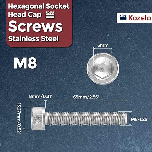 Kozelo 6pcs Socket Head Cap Screws - Image 2