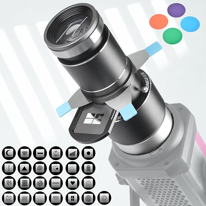 Optical Snoot for Bowens Mount Light, Photography Spotlight Projector for by DFDIGITALFOTO-DIFESURO