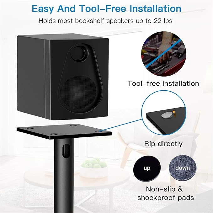 PERLESMITH Universal Floor Speaker Stands - Image 4