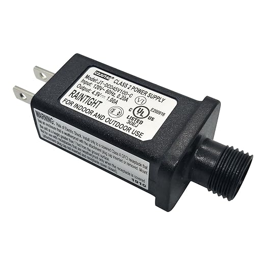 4.5V 1A LED Controller LED Transformer Class 2 Power Supply, IP44 Waterproof by Dirduaid