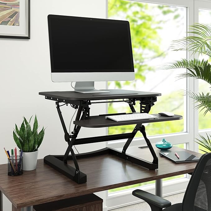 Union & Scale Staples Flexfit 27-inch Adjustable Desk Riser - Image 2