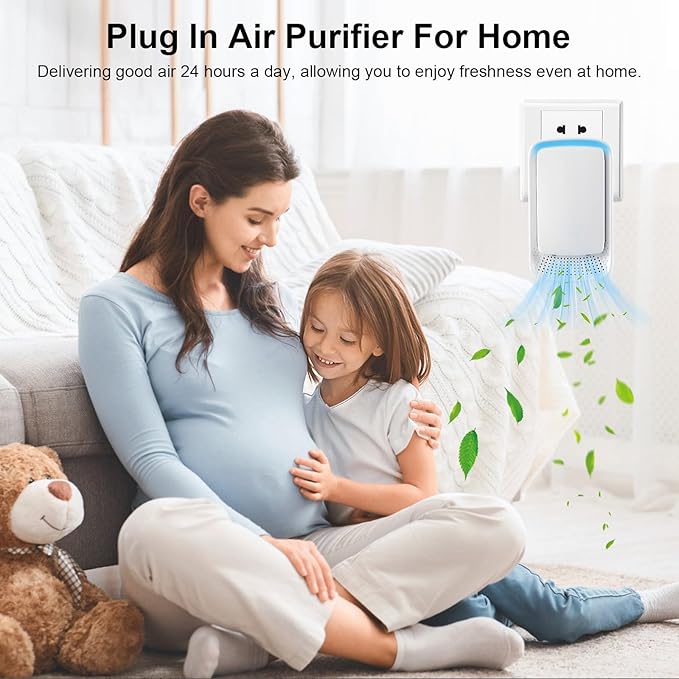 KLVEU Negative Ion Air Purifier Plug in, Ionic Air Purifiers - Image 5