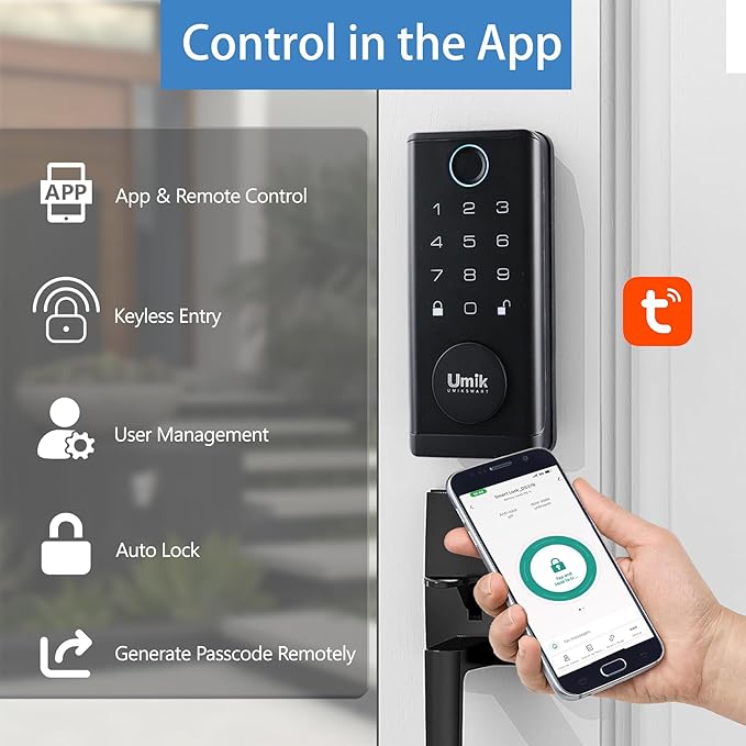 UMIK UMIKSMART Fingerprint Smart Door Lock - Image 4