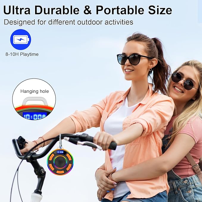 Shower Bluetooth Speaker IPX7 Waterproof, Portable Bluetooth Speakers - Image 4