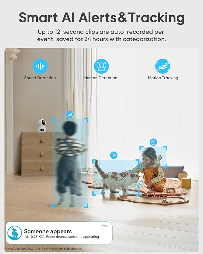 blurams 2K Dual-Lens Indoor Camera, 5G Pet Camera - Image 7