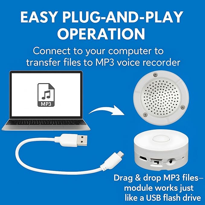 RediTech Go™ 12-Pack Recordable Voice Modules – MP3 Upload from a Windows - Image 4