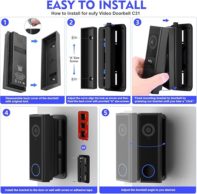 CaGuan Adjustable Doorbell Mount - Image 5