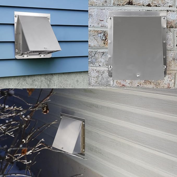 8 Inch Wall Vent, Hooded Wall Vent - Image 8