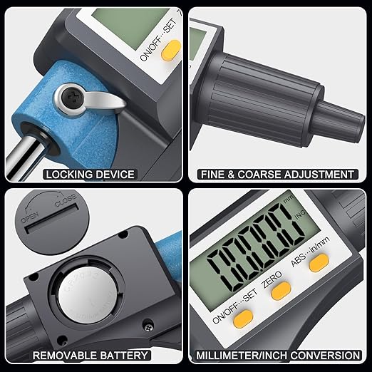 HDLKNAK Digital Micrometer, Outside Micrometer Precision Measuring Tool - Image 6