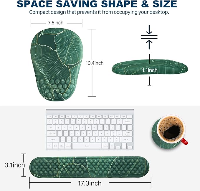 Hasinart Ergonomic Mouse Pad and Keyboard Wrist Rest - Image 5
