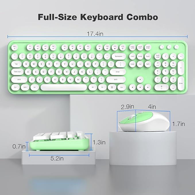 MOFII Wireless Keyboard and Mouse Combo, Computer Full Size 2.4G Plug and Play - Image 7