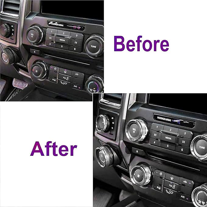 Knob Cover for F150 AC Climate Control Switch/Trailer/4WD/VOL/Tune Button - Image 5