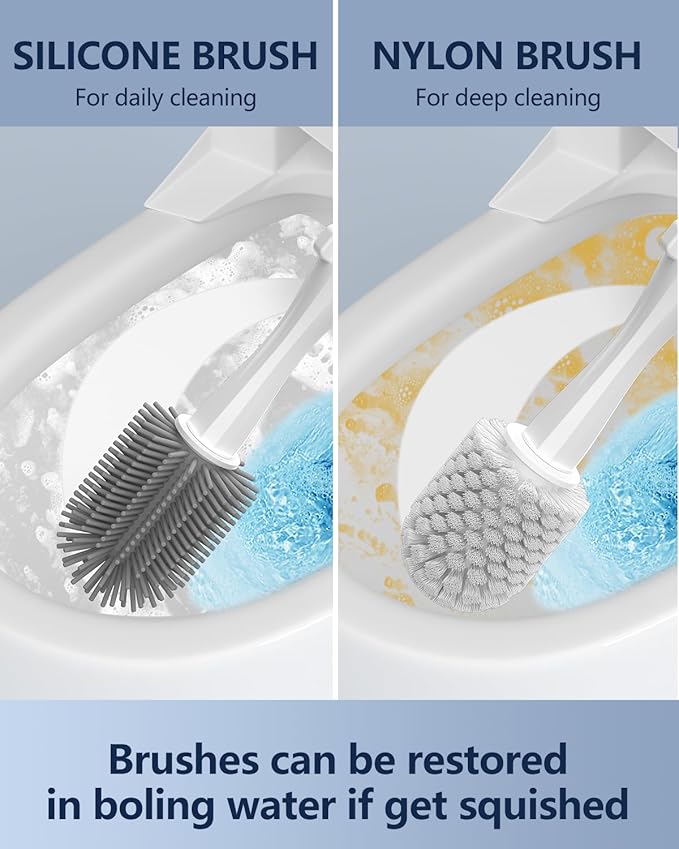 Leebein Electric Toilet Brush and Holder Set, 2025 New Toilet Bowl Scrubber Kit - Image 3