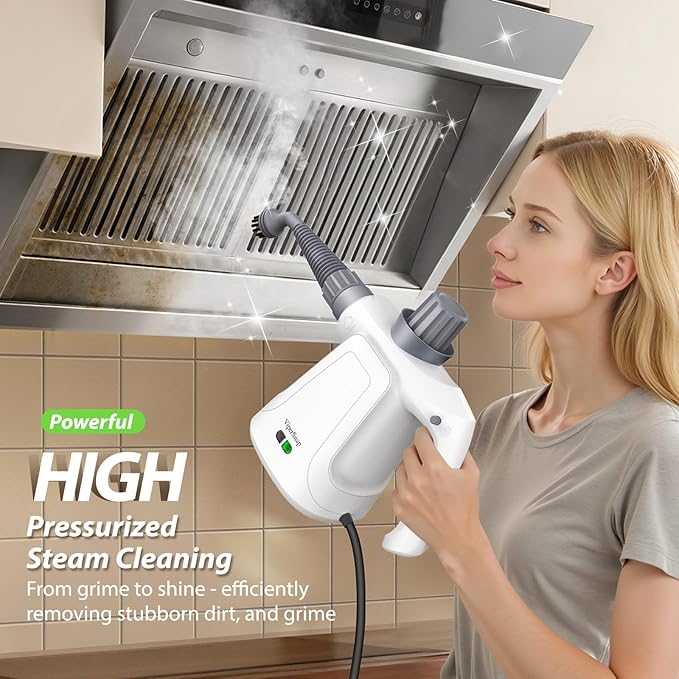 LaoTzi Steam Cleaner Handheld, 1300W High Pressure Natural Steamer - Image 2