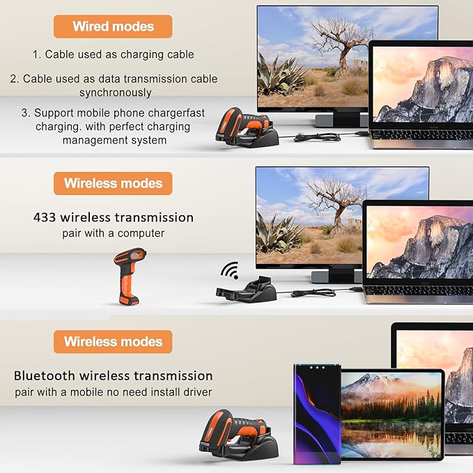 Symcode Bluetooth 2D QR Barcode Scanner - Image 3