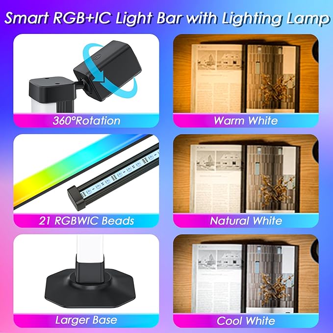 Smart Light Bar with Swivel Lamp, LED Light Bar - Image 7