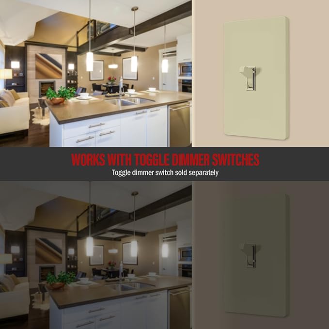 ENERLITES Screwless Toggle Switch Wall Plate, Child Safe Light Switch Cover - Image 6
