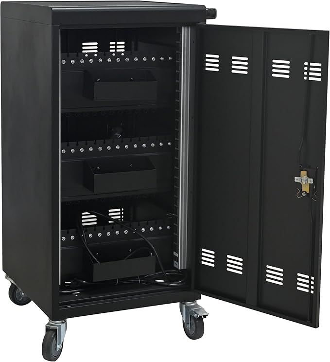 Aokleo Laptop Charging Cart, 45 Devices Tablet Storage Carts - Image 9