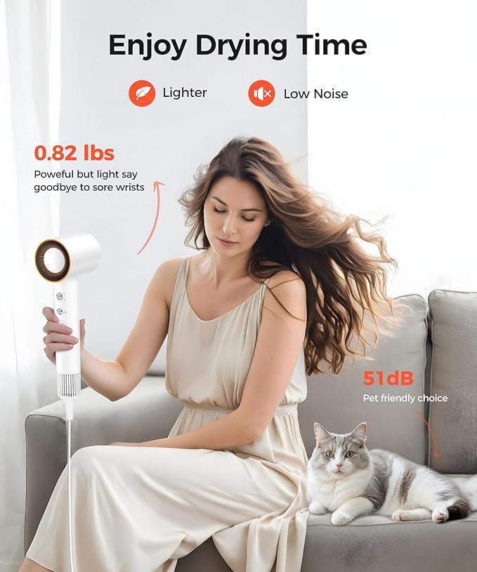 Cosy Companions Hair Dryer, 150000 RPM High-Speed Blow Dryer - Image 7