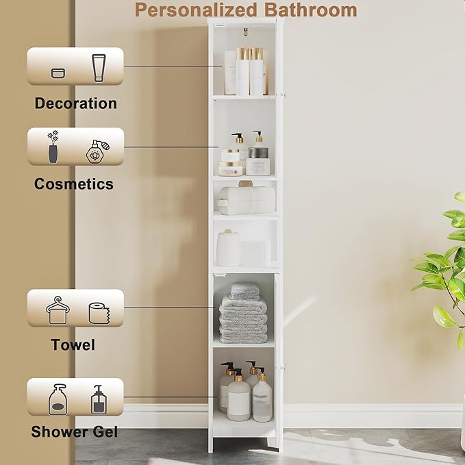 ChooChoo Tall Bathroom Storage Cabinet - Image 6