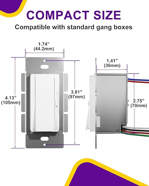 HitLights LED Driver and Dimmer Switch in One 160W, 120V AC to 24V DC, - Image 6