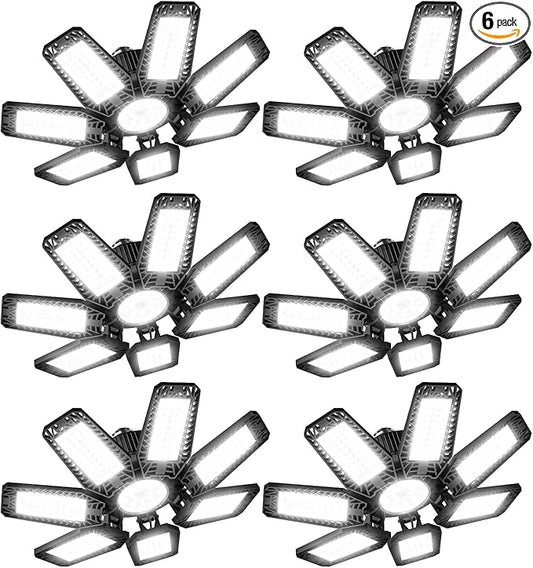 CHENGCHILIT LED Garage Light 6 Pack - 200w 20000LM 6500K Garage Lights Ceiling by CHENGCHILIT