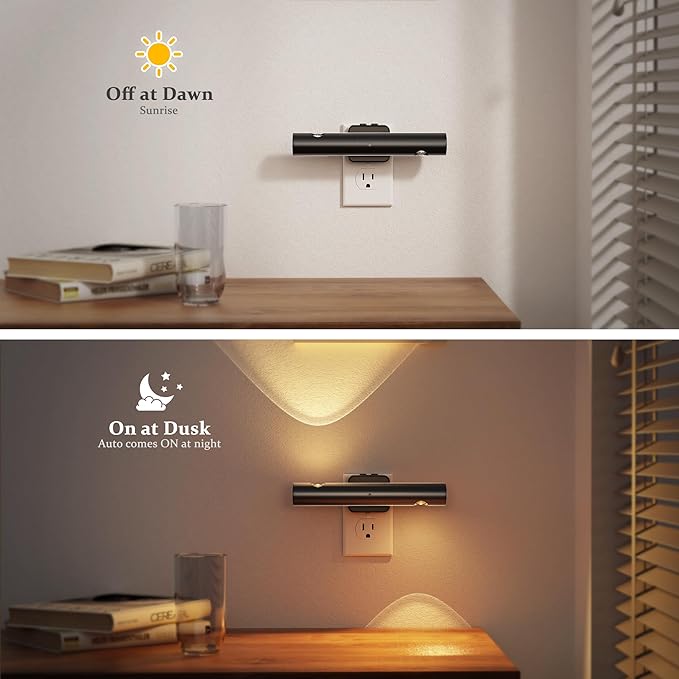 JandCase LED Night Light, Modern Night Lights Plug into Wall, 2 Pack - Image 3