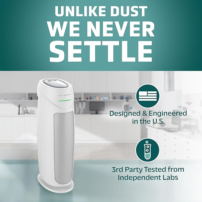 GermGuardian Air Purifier for Home, for Wildfire Smoke, Mold Spores, Large - Image 6