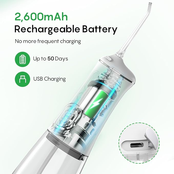 FRESKO Water Dental Flosser for Teeth, 300ML Flosser - Image 5
