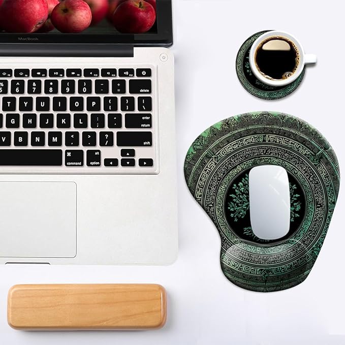 Ergonomic Mouse Pad with Wrist Support, Mouse Pad with Wrist Rest and Coaster - Image 6