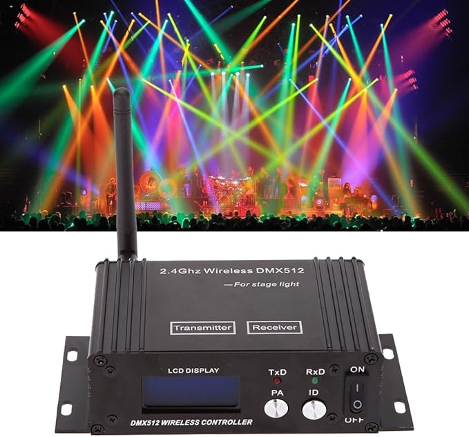 CaalLogt DMX512 Controller 2.4G Wireless Controller Transmitter Receiver LCD - Image 8