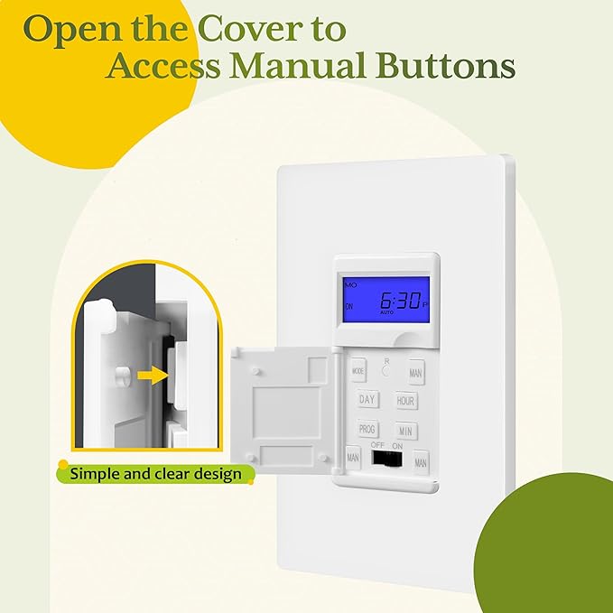 TG 7 Days Digital in-Wall Programmable Timer Switch - Image 5