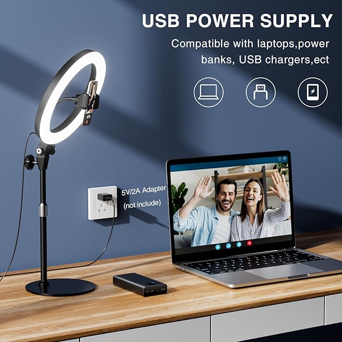 Desk Ring Light with Stand - Image 7