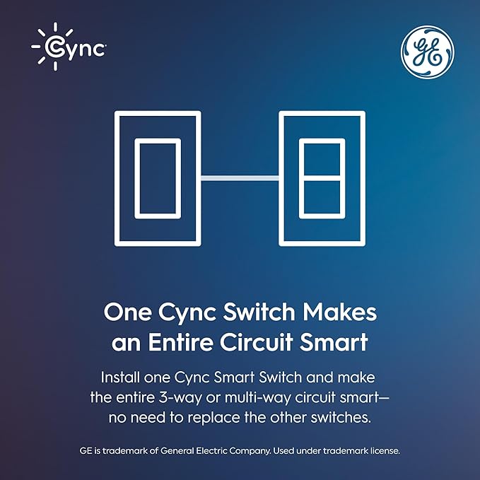 GE Cync Paddle Dimmer Smart Switch, Highly Customizable Dimmer Switch, Works - Image 11